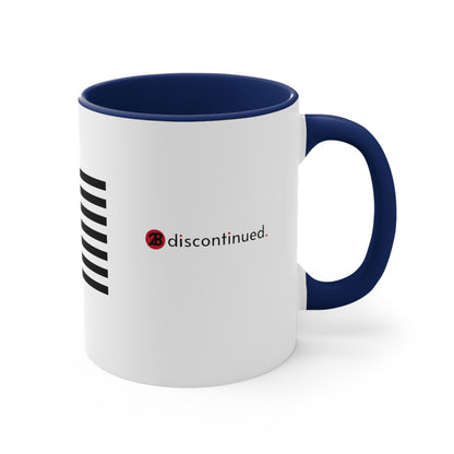2Bdiscontinued. flag accent coffee mug, 11oz