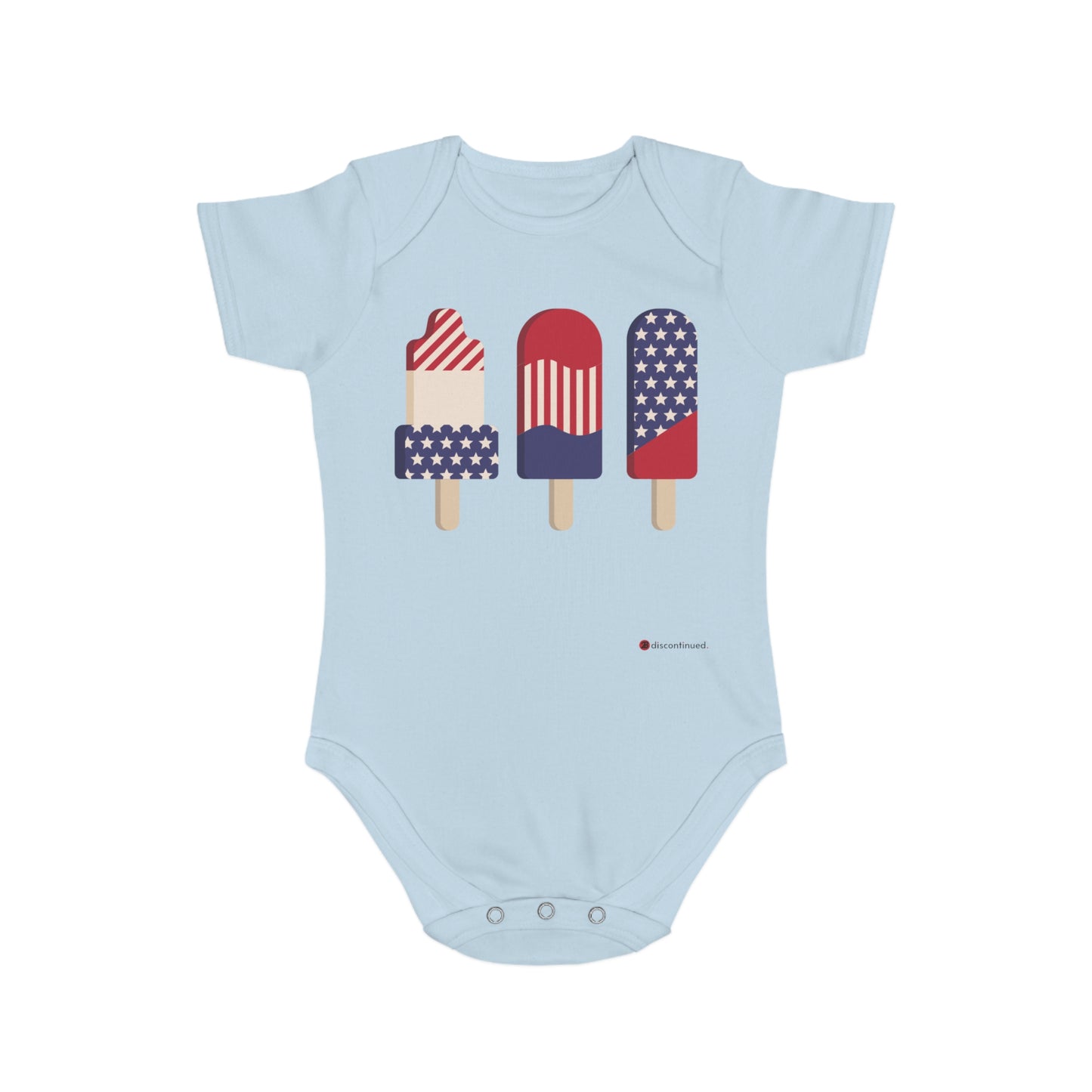 2Bdiscontinued. short sleeve baby bodysuit pops