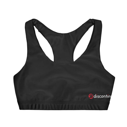 2Bdiscontinued. girls' double lined seamless sports bra blk
