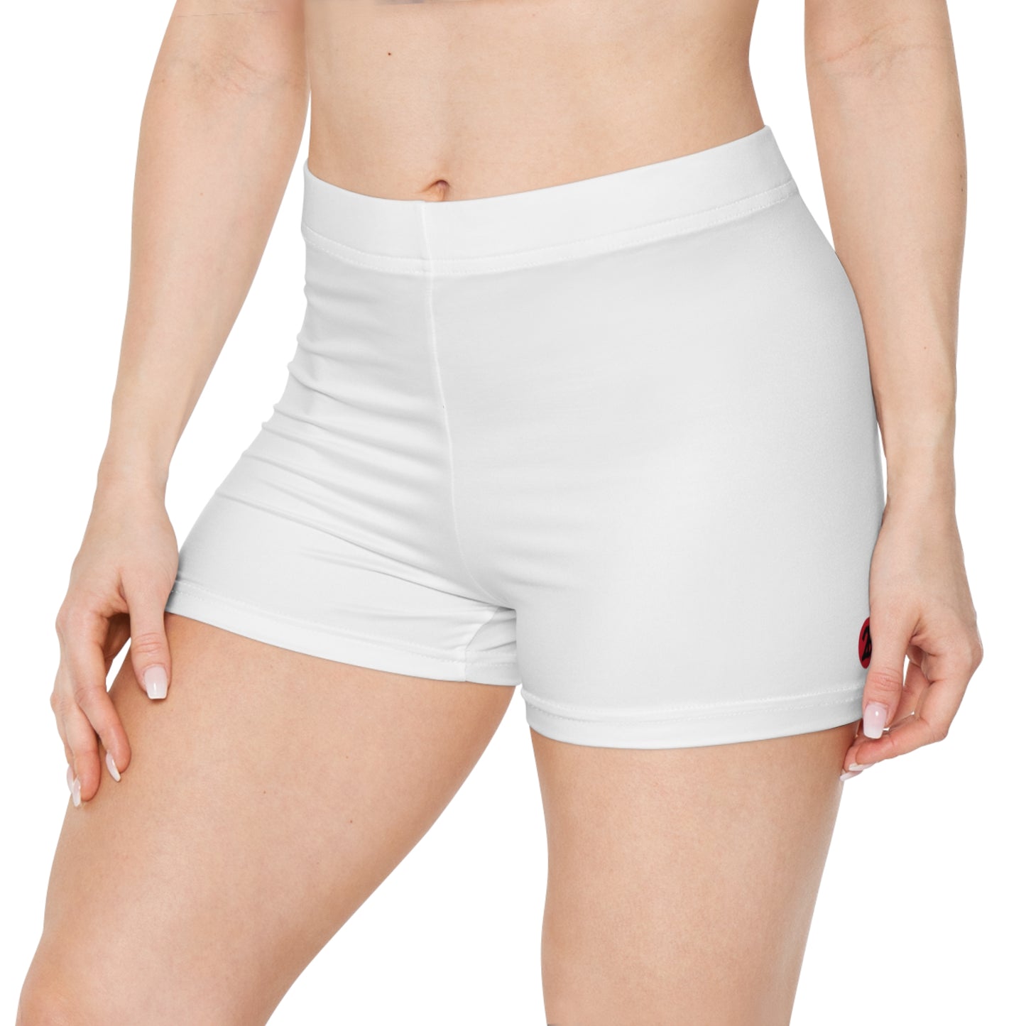 2Bdiscontinued. women's athletic shorts wht