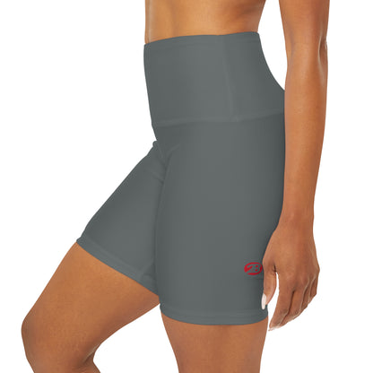 2Bdiscontinued. women's high waisted yoga shorts drkgry