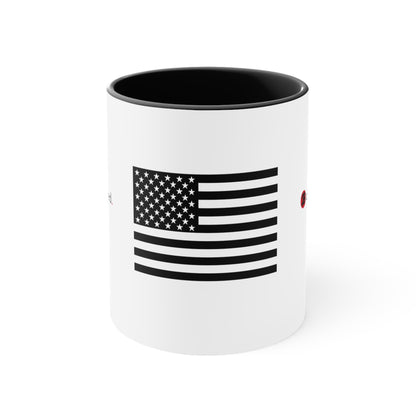 2Bdiscontinued. flag accent coffee mug, 11oz