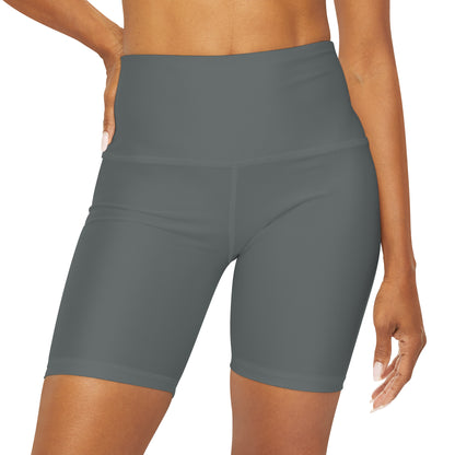 2Bdiscontinued. women's high waisted yoga shorts drkgry