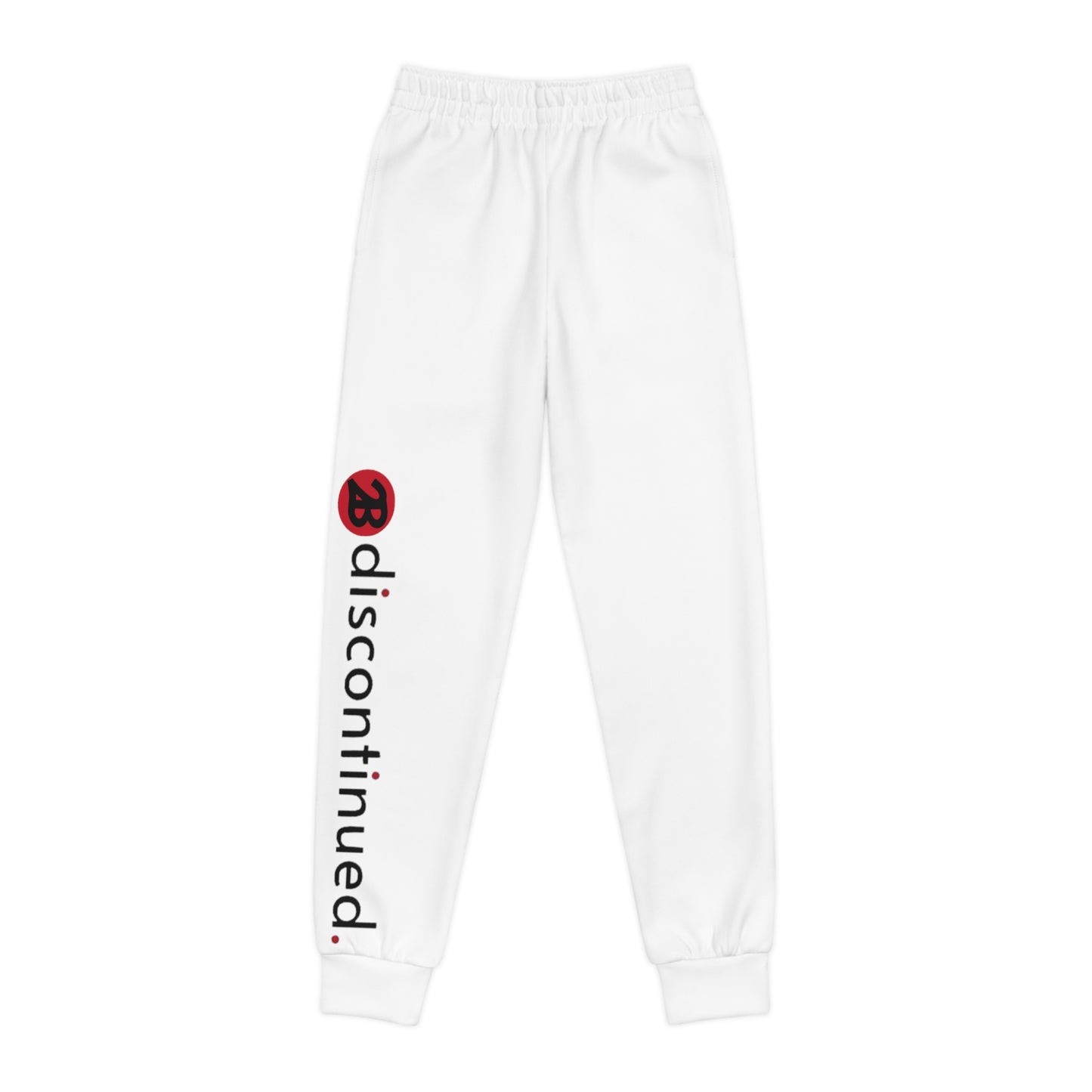 2Bdiscontinued. youth joggers wht