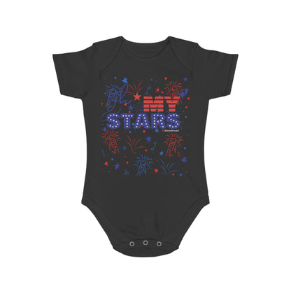 2Bdiscontinued. short sleeve baby bodysuit firework