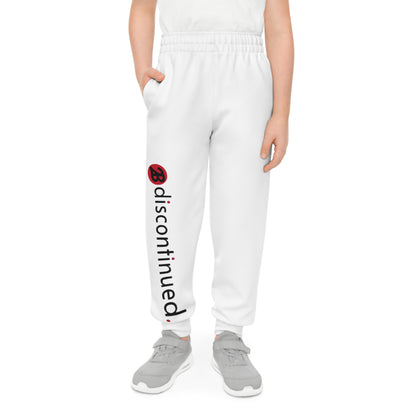 2Bdiscontinued. youth joggers wht