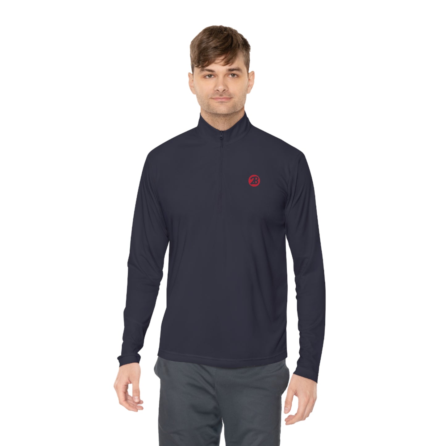 2Bdiscontinued. unisex quarter-zip pullover 2B