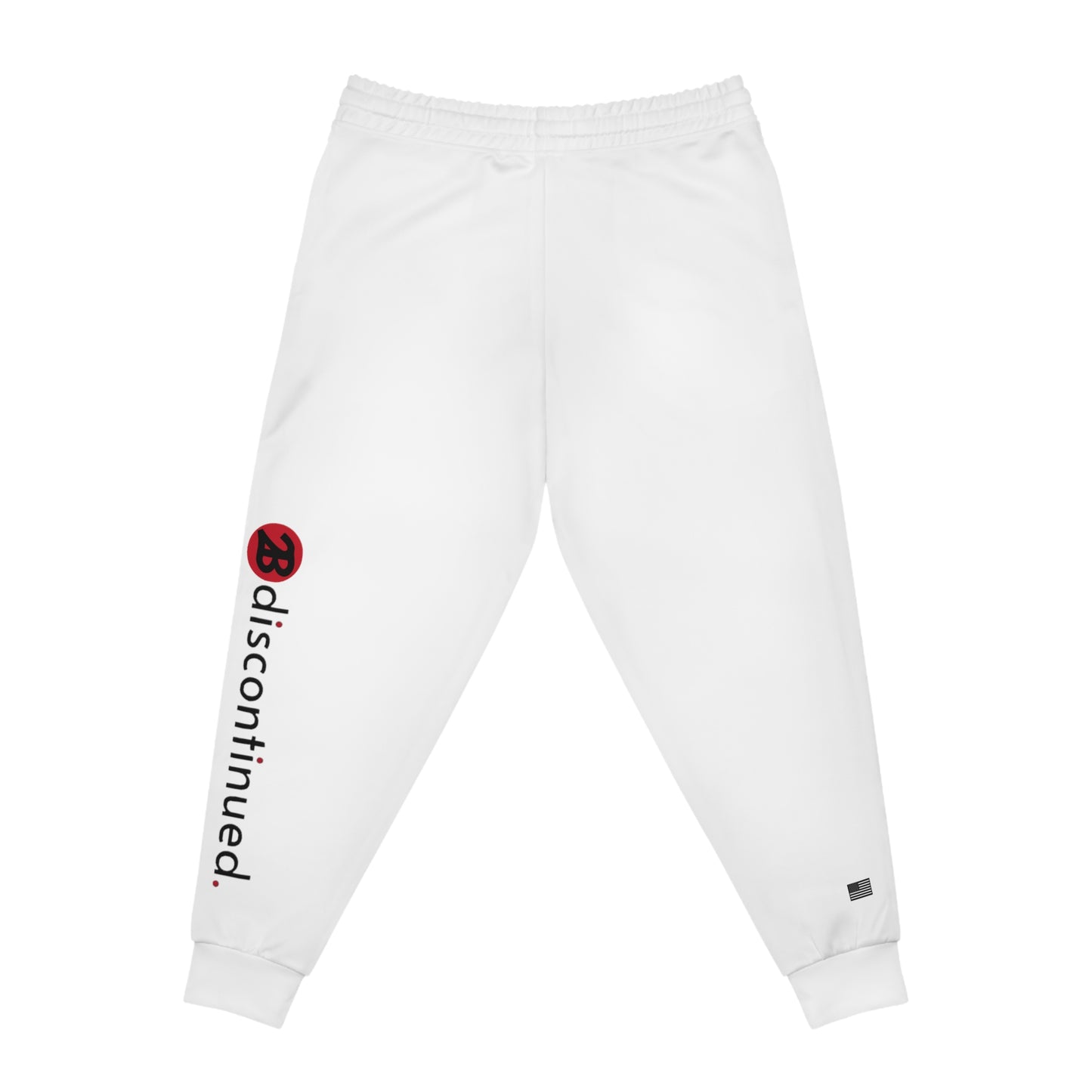 2Bdiscontinued. unisex athletic joggers wht