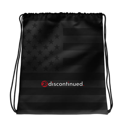 2Bdiscontinued. drawstring bag flag