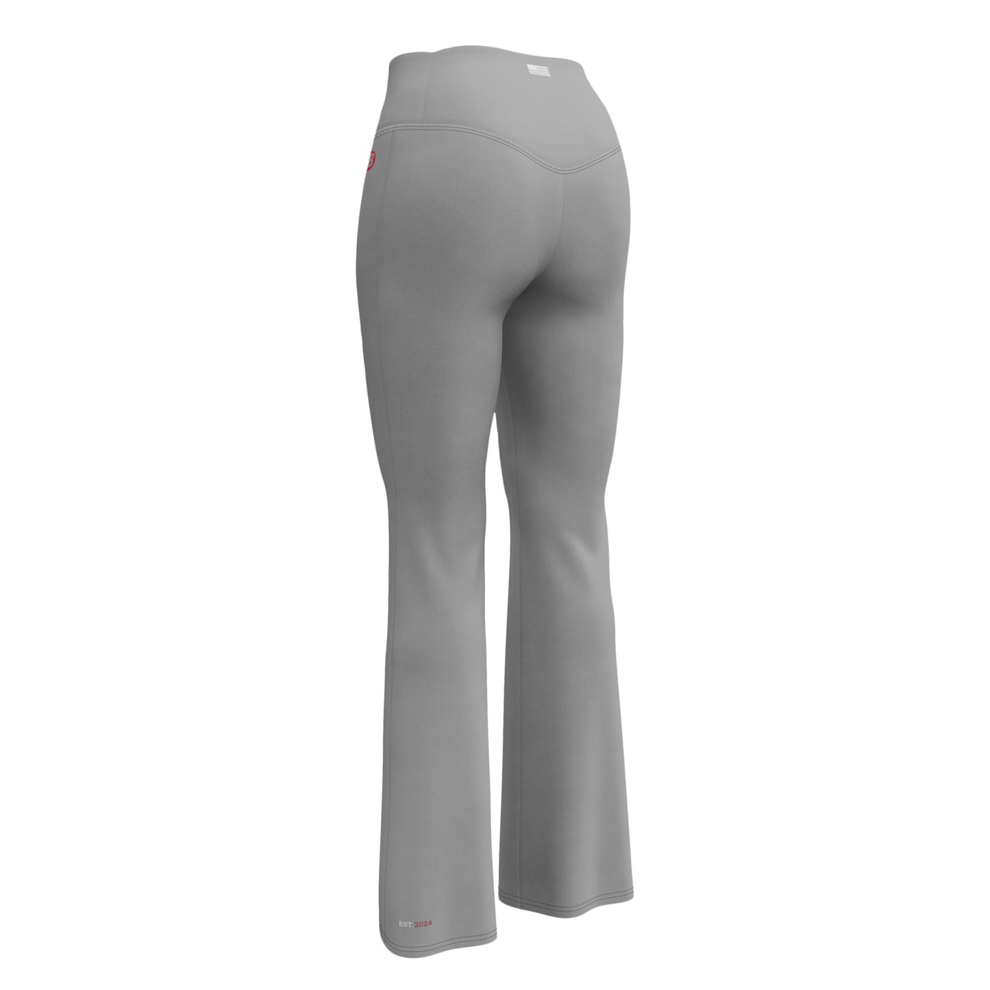2Bdiscontinued. women's flare leggings ltgry