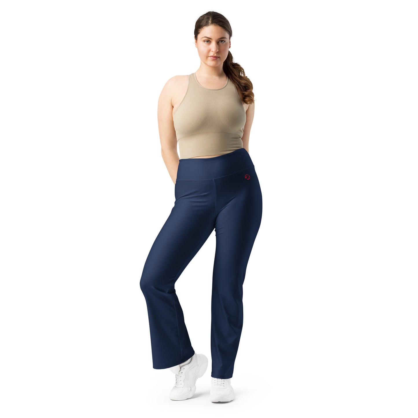 2Bdiscontinued. women's flare leggings nvy