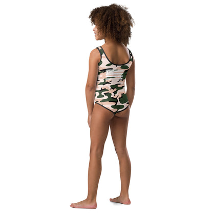 2Bdiscontinued. kid's one-piece swimsuit whtflg