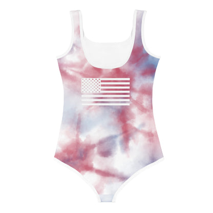 2Bdiscontinued. kid's one-piece swimsuit tiedye
