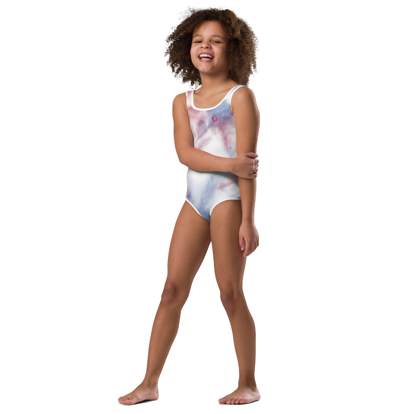 2Bdiscontinued. kid's one-piece swimsuit tiedye