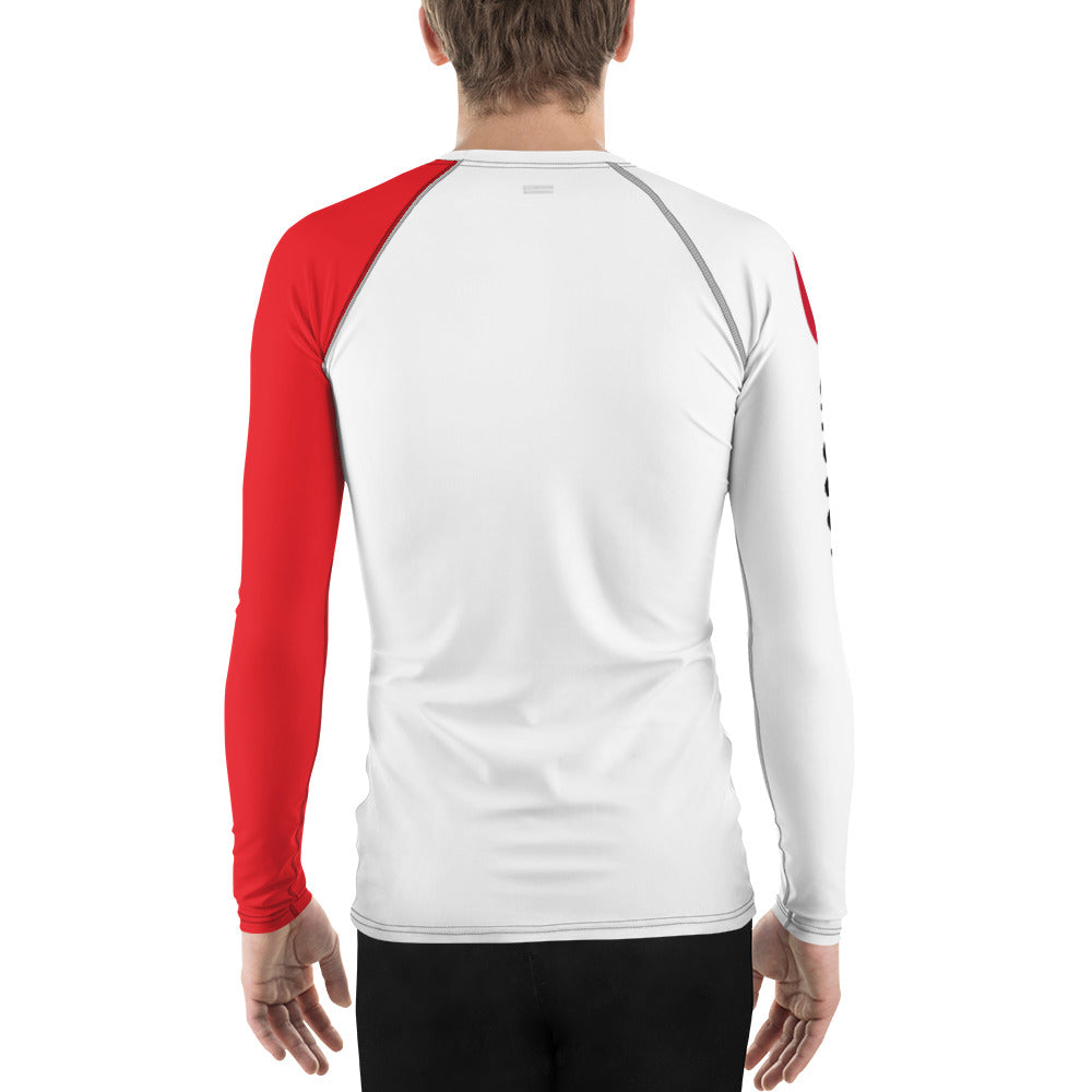 2Bdiscontinued. men's rash guard redslv