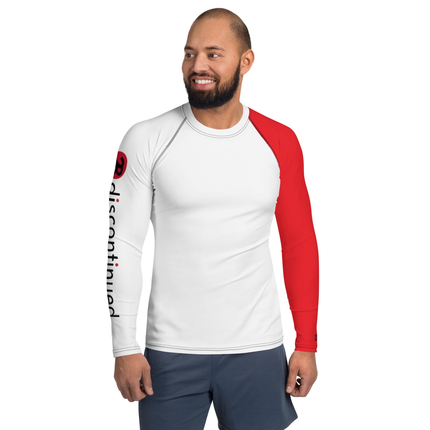 2Bdiscontinued. men's rash guard redslv