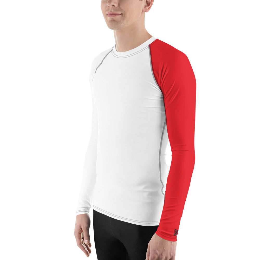 2Bdiscontinued. men's rash guard redslv