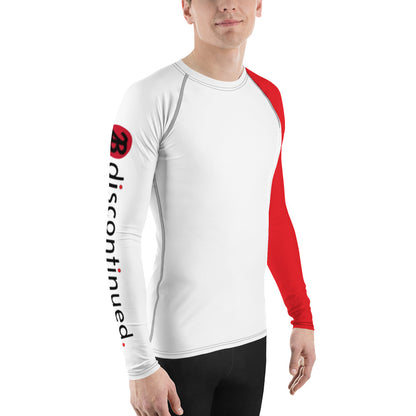 2Bdiscontinued. men's rash guard redslv