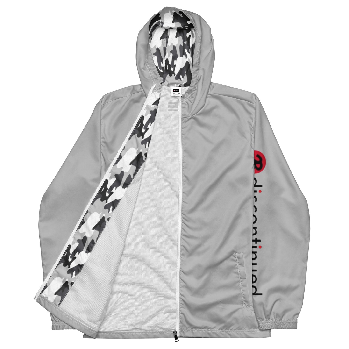 2Bdiscontinued. unisex windbreaker gry