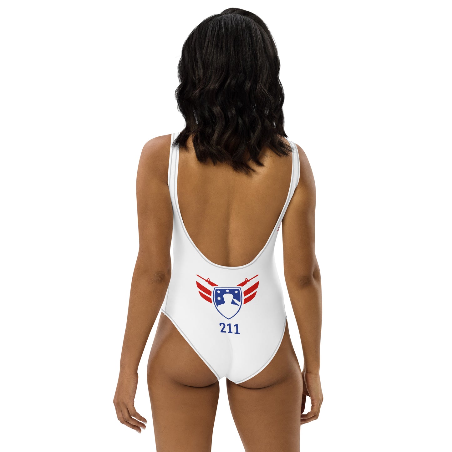 2Bdiscontinued. women's low back one-piece swimsuit w/blk trim 211