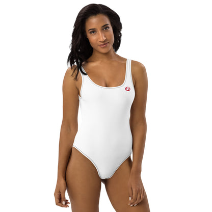 2Bdiscontinued. women's low back one-piece swimsuit w/blk trim 211