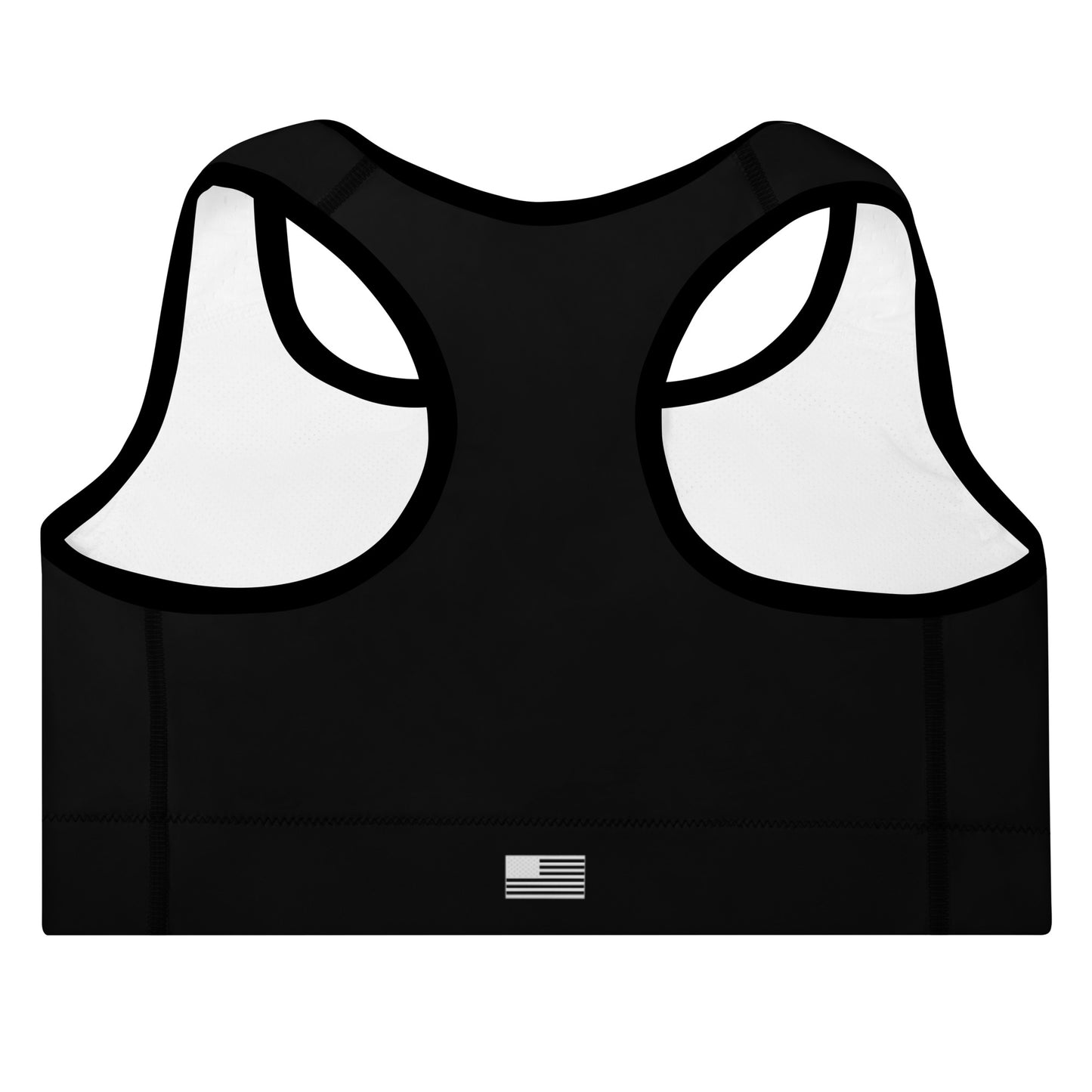 2Bdiscontinued. women's padded sports bra blk