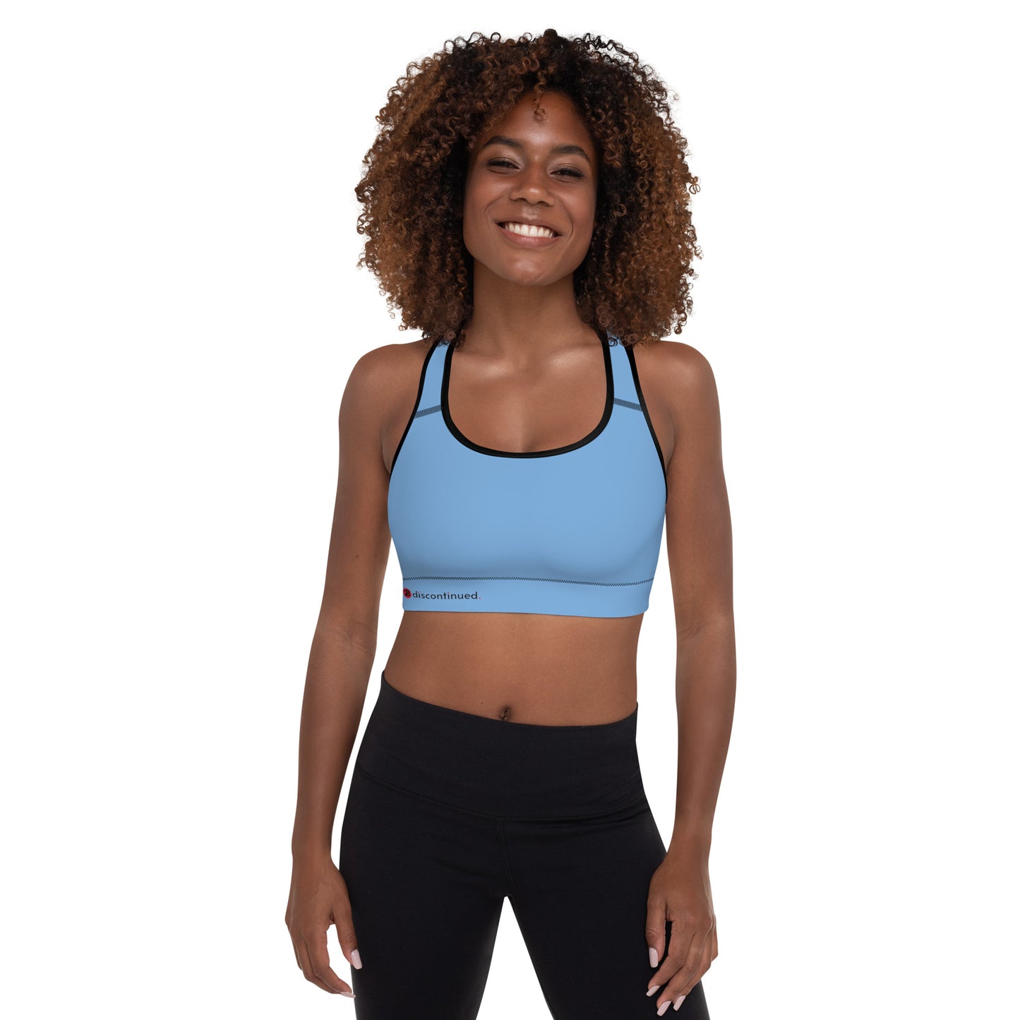 2Bdiscontinued. women's padded sports bra lhtblu