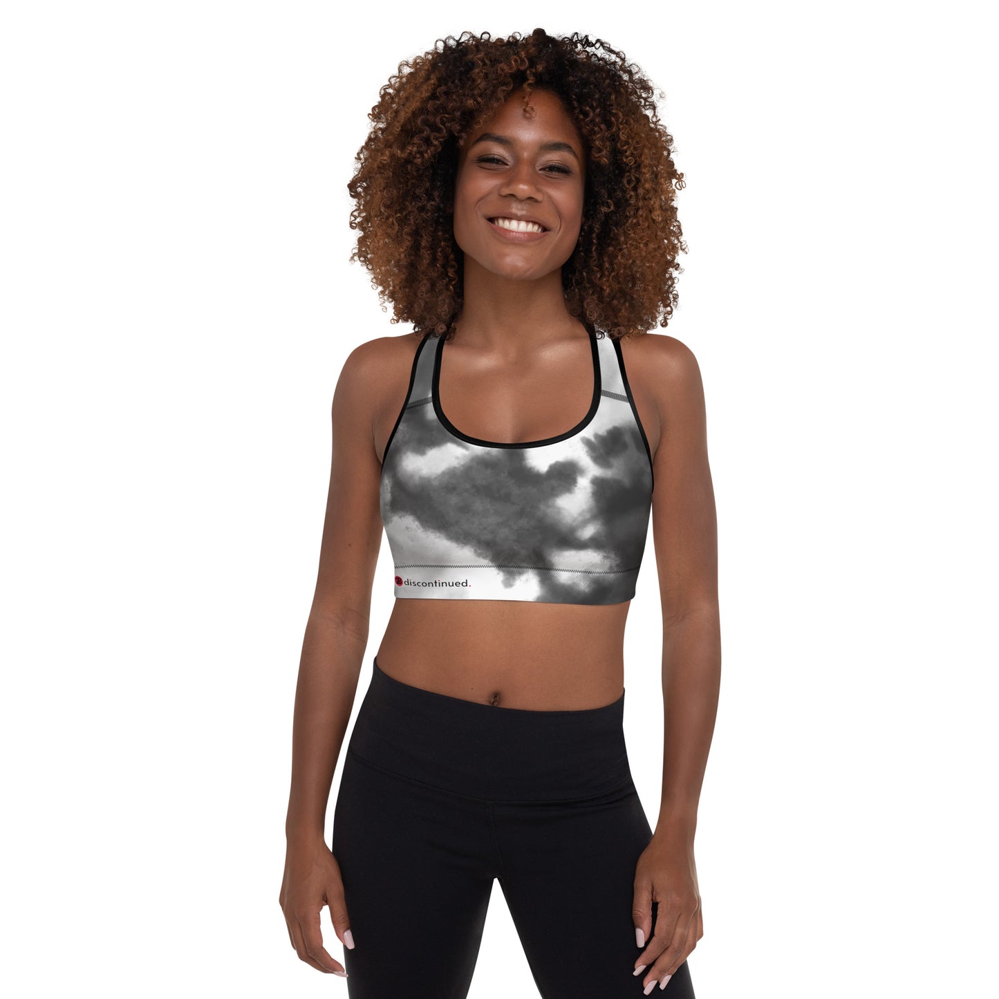 2Bdiscontinued. women's padded sports bra cldy