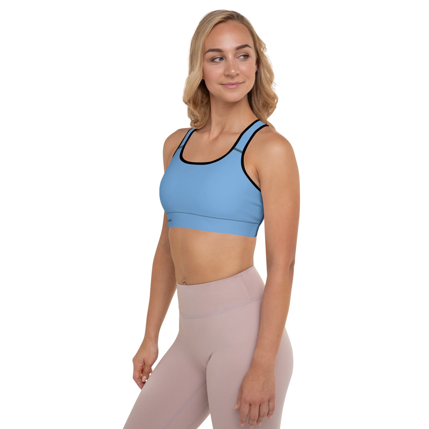 2Bdiscontinued. women's padded sports bra lhtblu