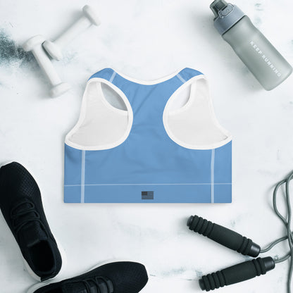 2Bdiscontinued. women's padded sports bra lhtblu