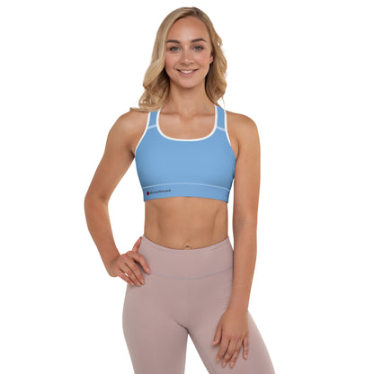 2Bdiscontinued. women's padded sports bra lhtblu