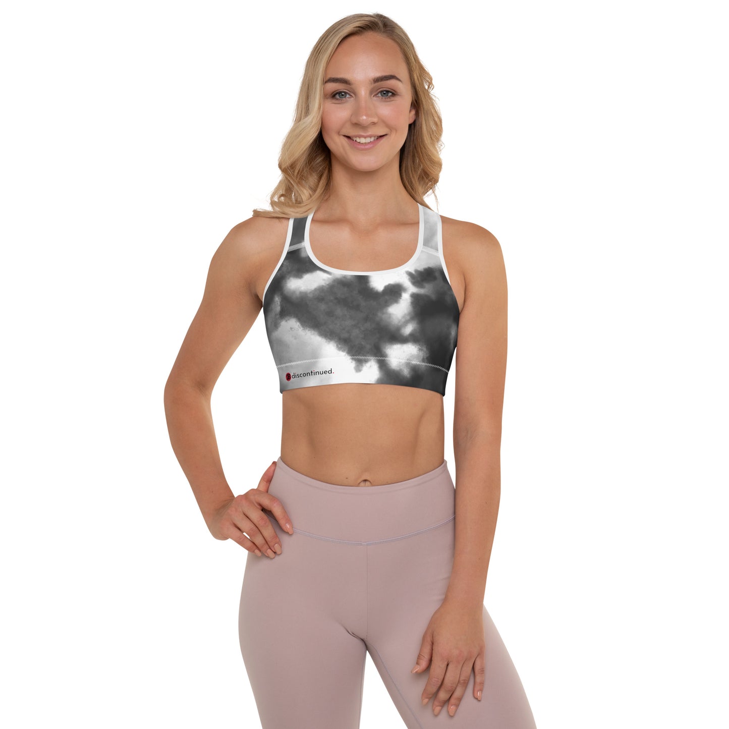 2Bdiscontinued. women's padded sports bra cldy