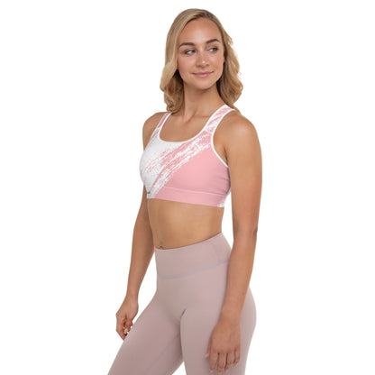 2Bdiscontinued. women's padded sports bra pnkrcr