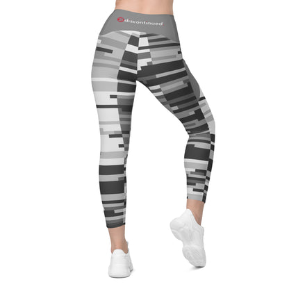 2Bdiscontinued. women's leggings with pockets digital gry