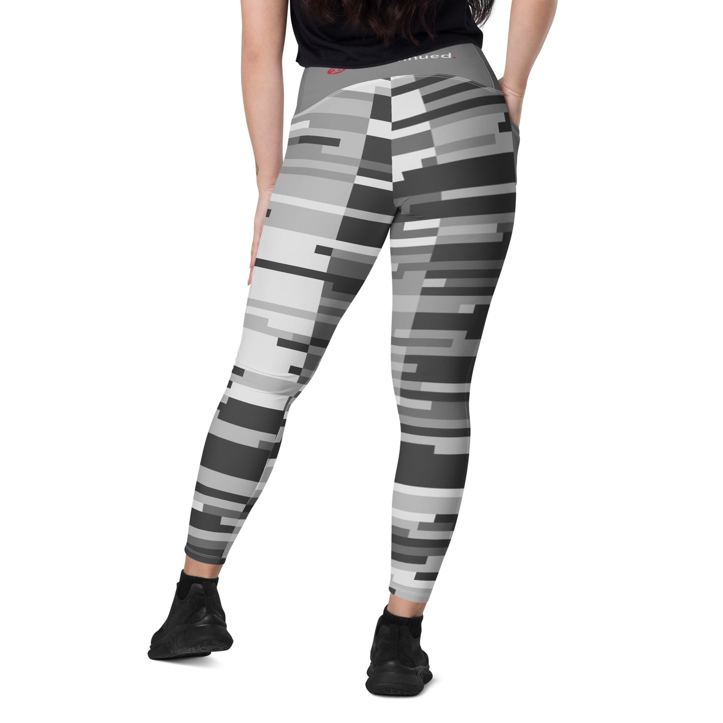 2Bdiscontinued. women's leggings with pockets digital gry