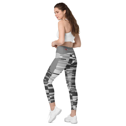 2Bdiscontinued. women's leggings with pockets digital gry