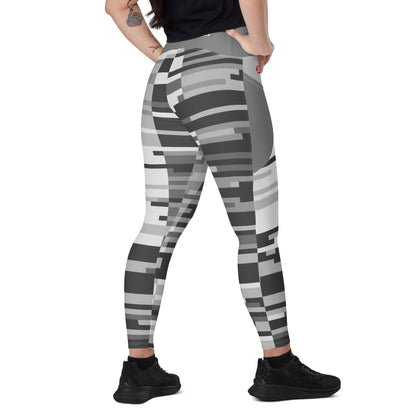 2Bdiscontinued. women's leggings with pockets digital gry