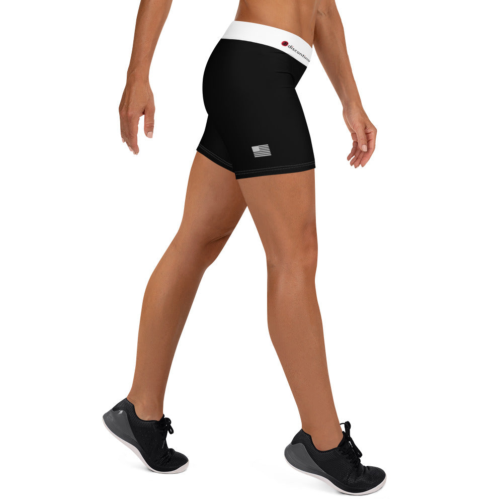 2Bdiscontinued. women's athletic shorts blk