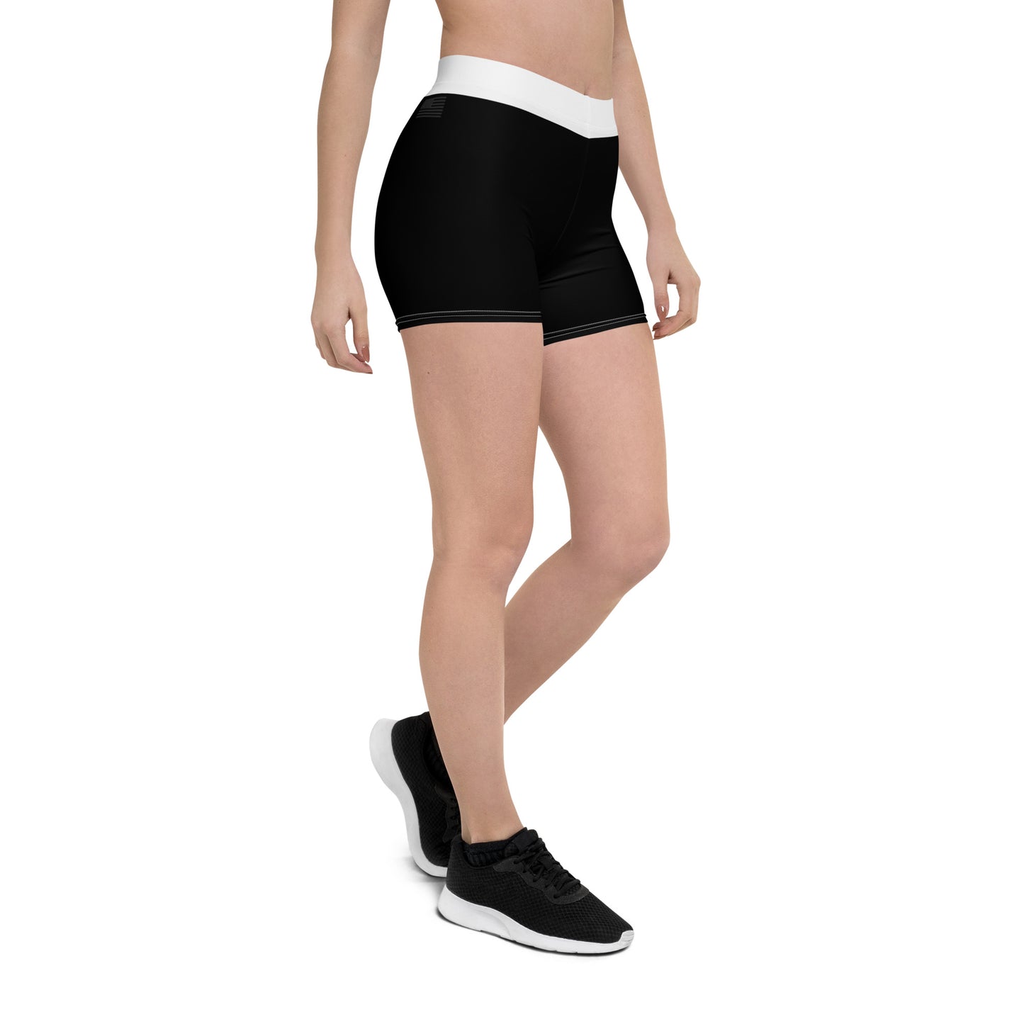 2Bdiscontinued. women's athletic shorts blk