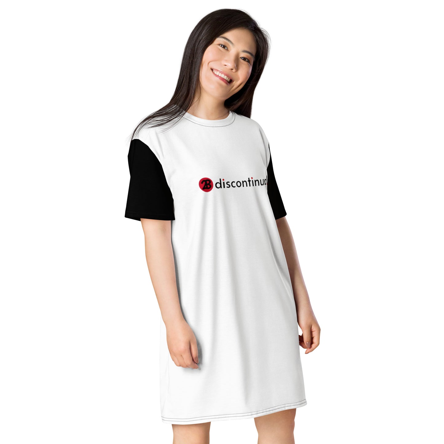 2Bdiscontinued. women's t-shirt dress wht