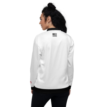 2Bdiscontinued. unisex track jacket whtblktrm