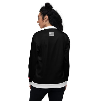 2Bdiscontinued. unisex track jacket blkwhttrm