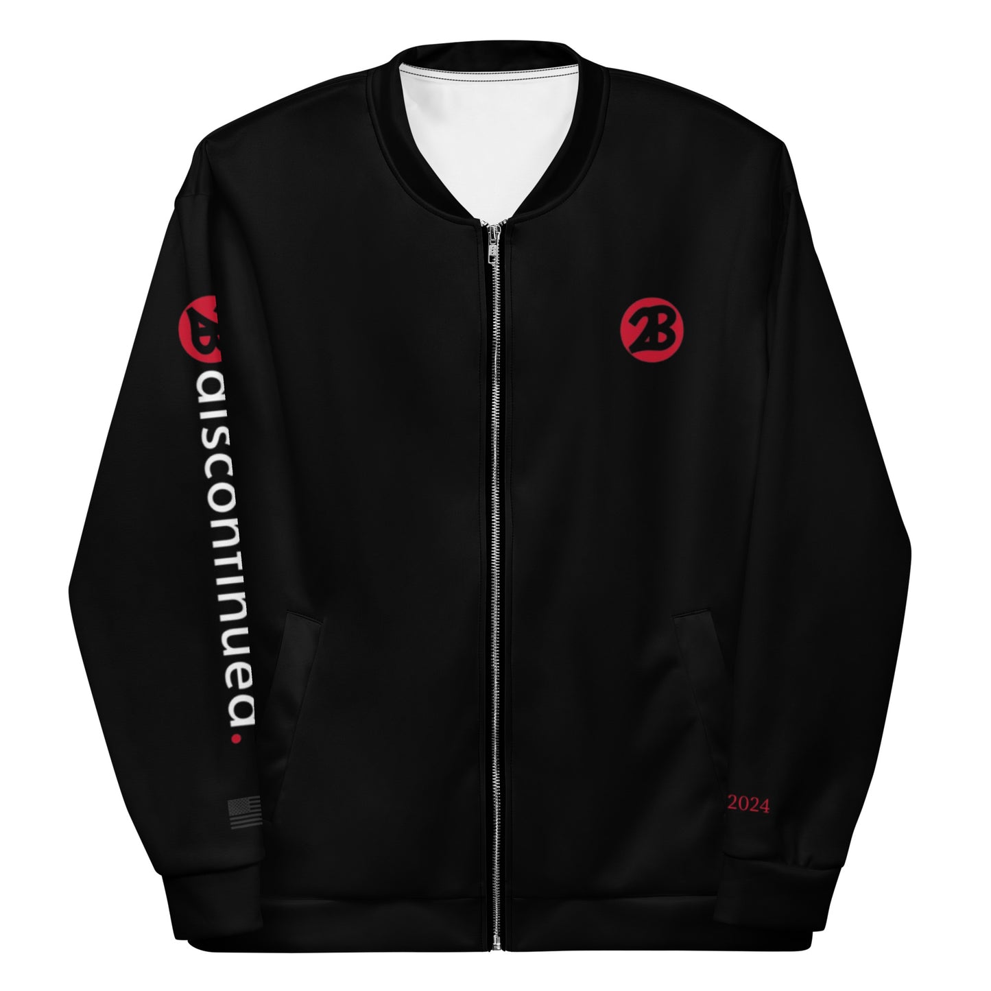 2Bdiscontinued. unisex track jacket blksld