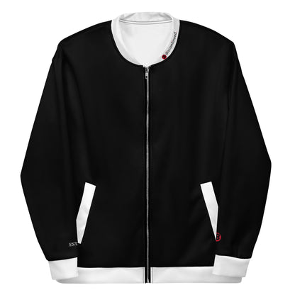 2Bdiscontinued. unisex track jacket blkwhttrm