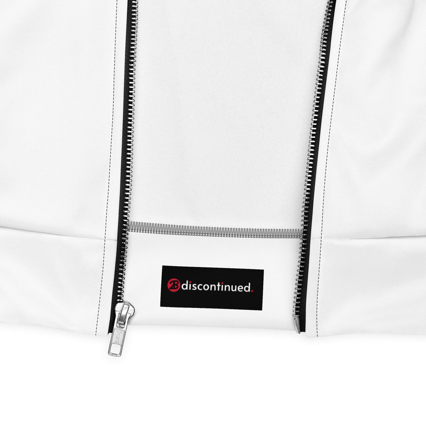 2Bdiscontinued. unisex track jacket wht2B