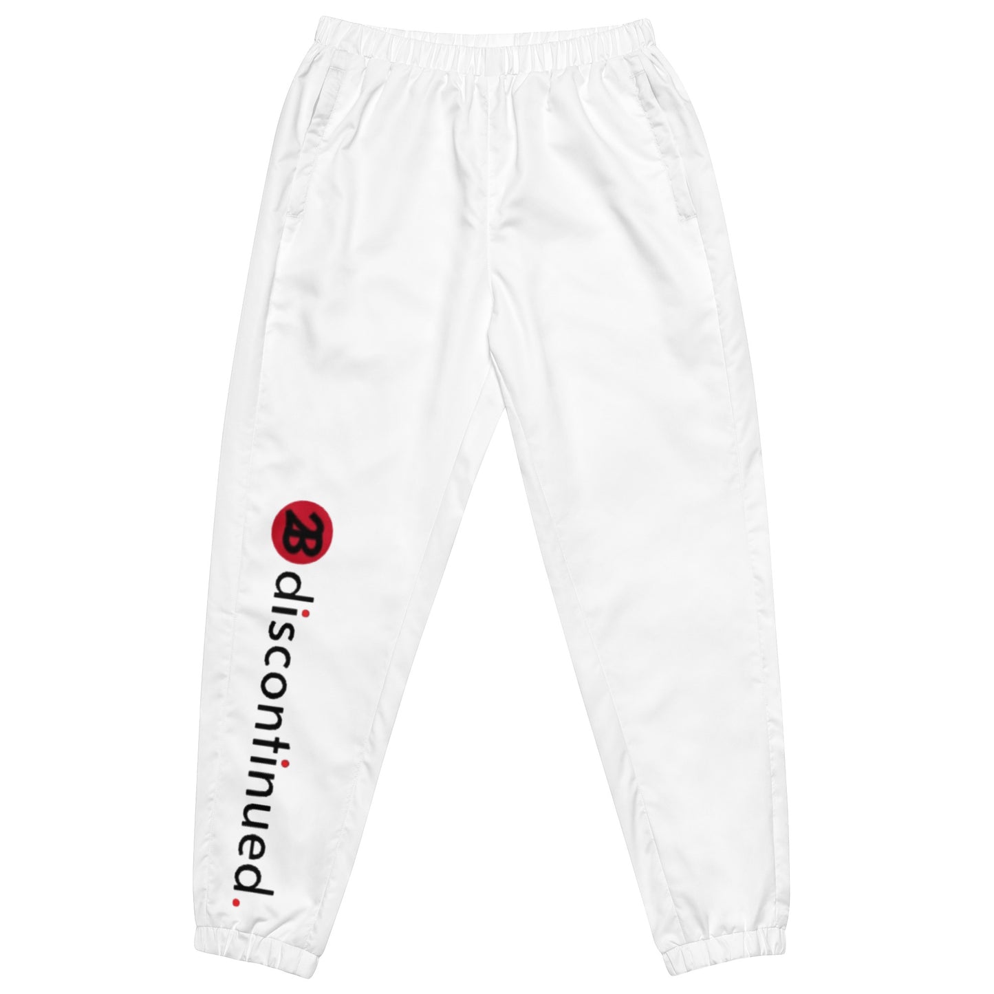 2Bdiscontinued. unisex windbreaker pants wht