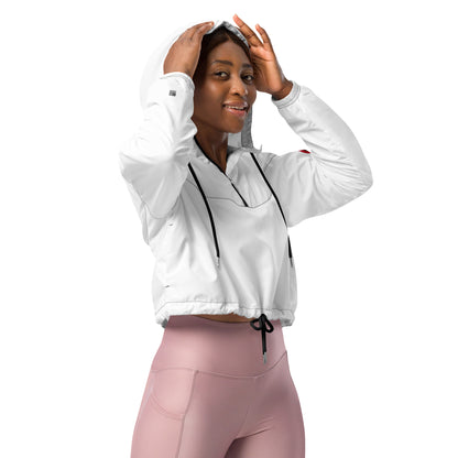 2Bdiscontinued. women’s cropped windbreaker wht