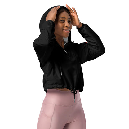 2Bdiscontinued. women’s cropped windbreaker blk