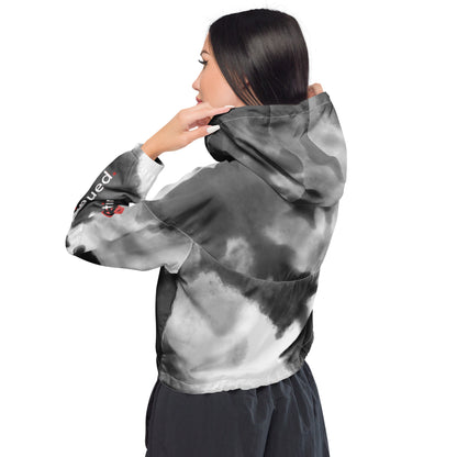 2Bdiscontinued. women’s cropped windbreaker cldy