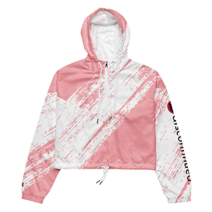 2Bdiscontinued. women's cropped windbreaker pnkrcr